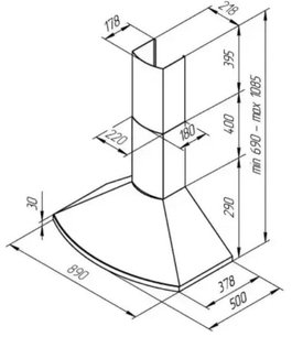 Вытяжка Куперсберг BONA 90 C Bronze фото 4 Вытяжка Kuppersberg BONA 90 C Bronze фото 4