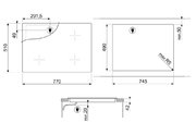 Плита эл 4 х конфорочная ata k7eru10vv с открытым шкафом