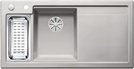 Мойка Blanco AXON II 6 S (чаша слева) керамика клапан-автомат InFino® серый алюминий